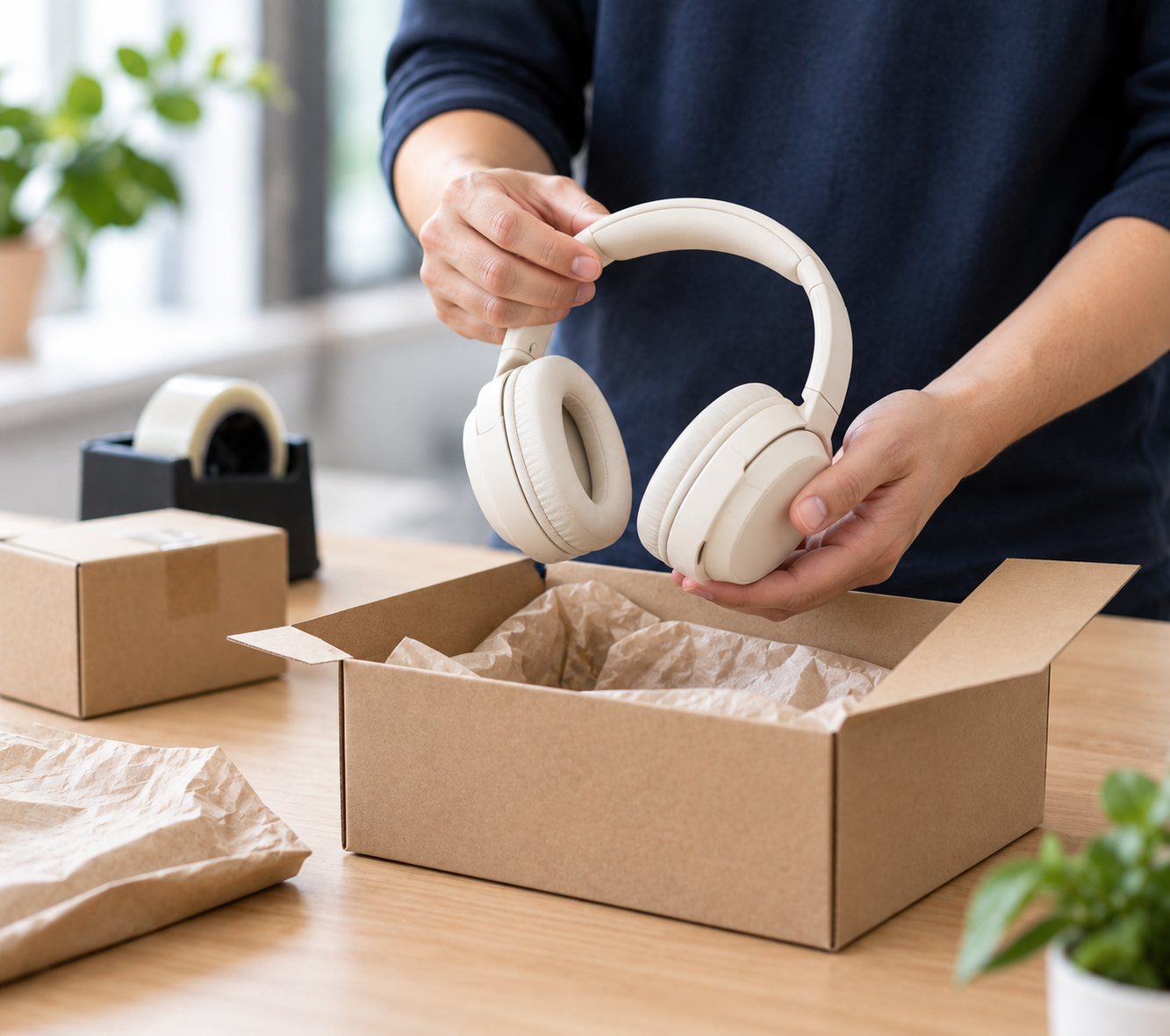 Product checks and packing for an individual customer order